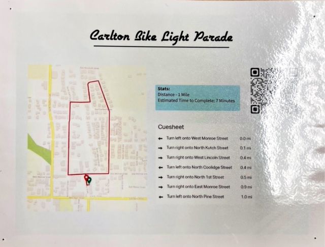 bike parade map